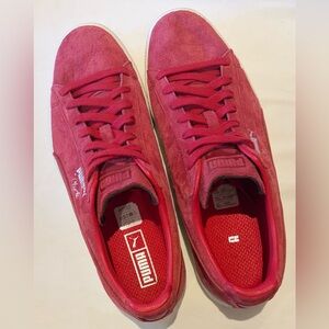 Puma Clyde Red Suede Sneakers Size US 9